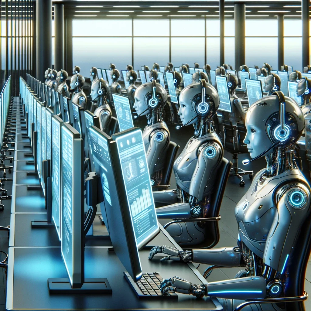 Bot filled contact center